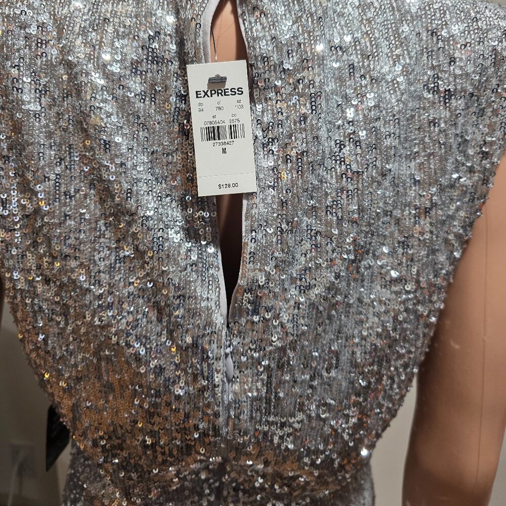 Mock Neck Sleeveless Ruched Dress